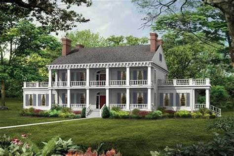 southern colonial plantation house plans.